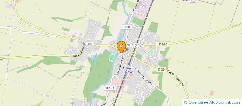 localisation de l'entreprise LES AMIS DU 3EME AGE  AILLY-SUR-NOYE