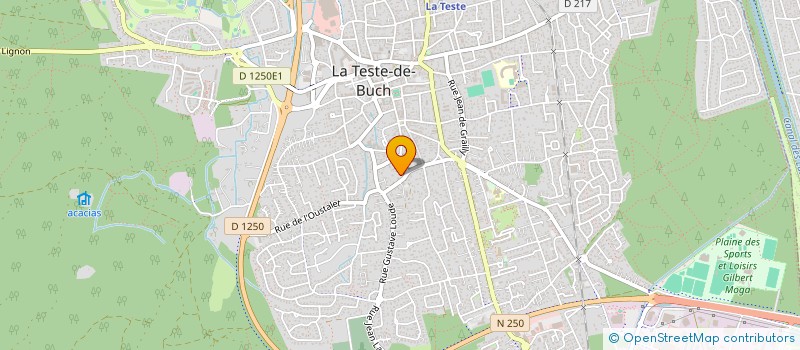 localisation de l'entreprise LES AMIS DU BAC A VOILE PRESIDENT PIERRE MALLET à LA TESTE-DE-BUCH