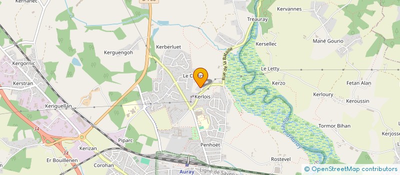 localisation de l'entreprise LES AMIS DU BAGAD DE VANNES - MELINERION  BRECH