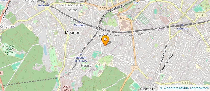 localisation de l'entreprise LES AMIS DU BAR DES SCIENCES MEUDONNAIS  MEUDON