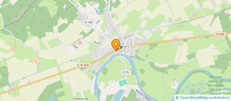 localisation de l'entreprise LES AMIS DU BARAGE DE BAZOUGES à BAZOUGES CRE SUR LOIR