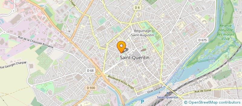 localisation de l'entreprise LES AMIS DU BASKET à SAINT-QUENTIN