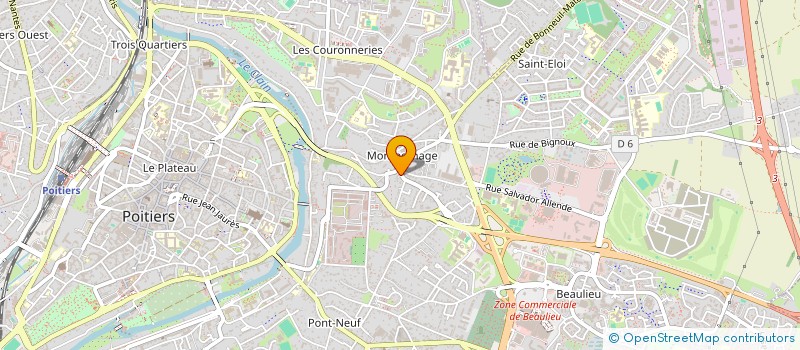 localisation de l'entreprise LES AMIS DU BAUDET à POITIERS