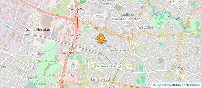 localisation de l'entreprise LES AMIS DU BELE à SAINT-HERBLAIN