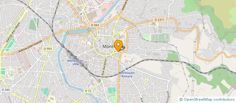 localisation de l'entreprise LES AMIS DU BENIN  MONTLUCON