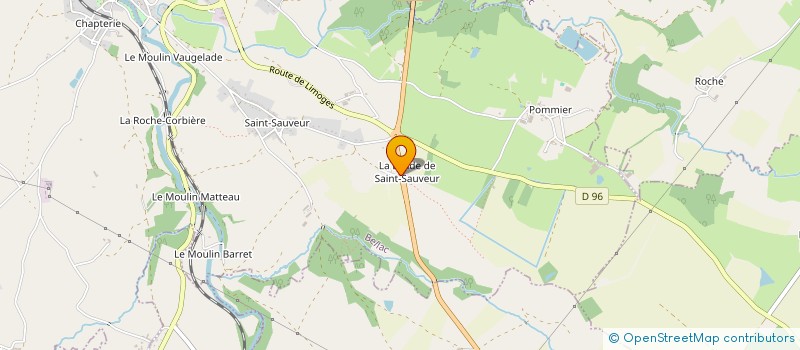 localisation de l'entreprise LES AMIS DU BERCEAU  BELLAC