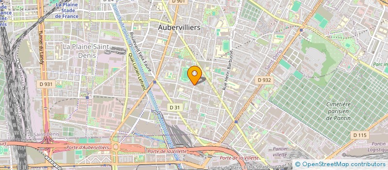 localisation de l'entreprise LES AMIS DU BHM  AUBERVILLIERS