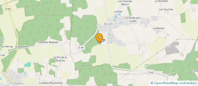 localisation de l'entreprise LES AMIS DU BOIS DENATZ  BOVEL