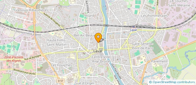 localisation de l'entreprise LES AMIS DU BON CINEMA à LAVAL