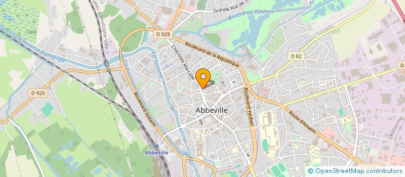 localisation de l'entreprise LES AMIS DU BON VIVRE à ABBEVILLE