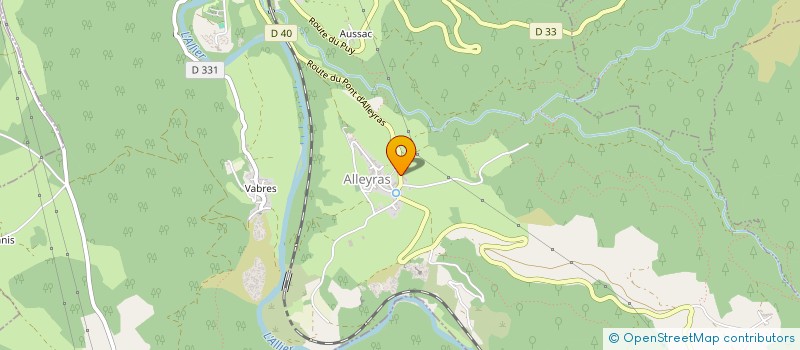 localisation de l'entreprise LES AMIS DU BOURG D ALLEYRAS  ALLEYRAS