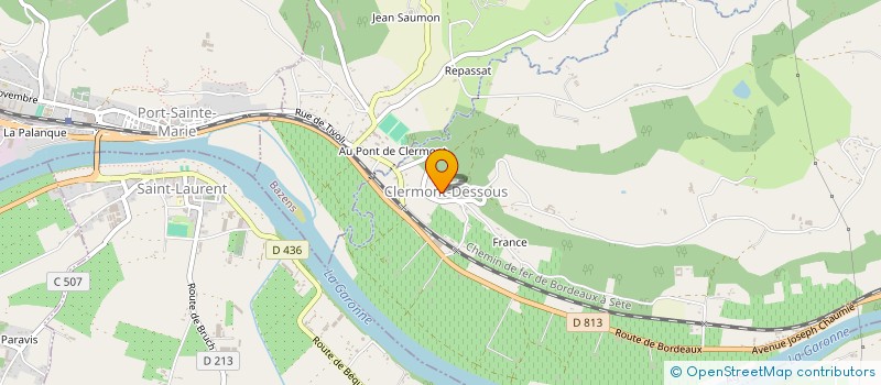 localisation de l'entreprise LES AMIS DU BOURG DE CLERMONT  CLERMONT-DESSOUS