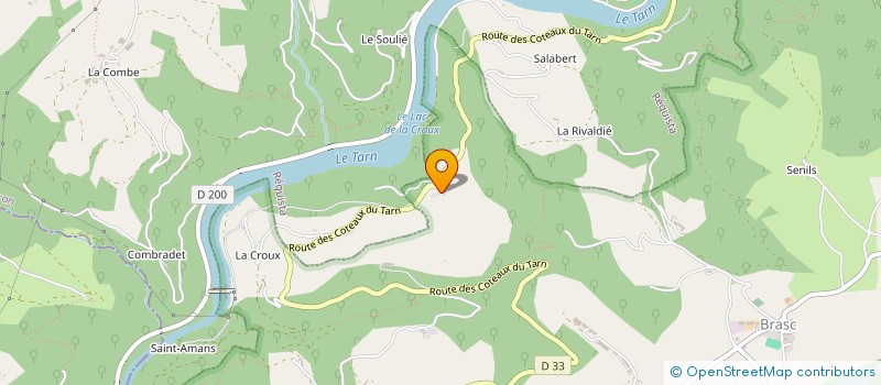 localisation de l'entreprise LES AMIS DU BOUSQUET BAS  BRASC