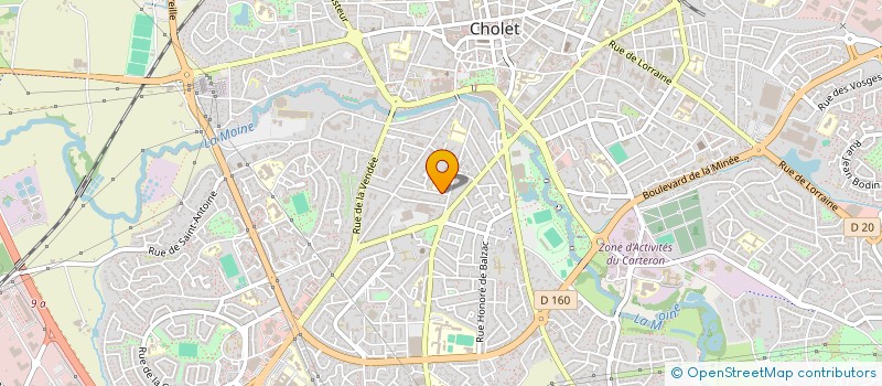 localisation de l'entreprise LES AMIS DU BRELOQUET à CHOLET