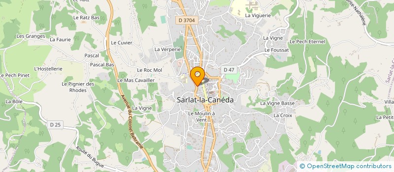 localisation de l'entreprise LES AMIS DU BRIGADIER à SARLAT-LA-CANEDA