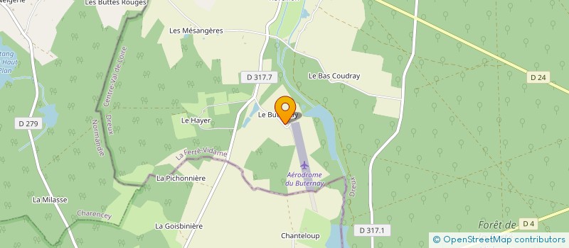localisation de l'entreprise LES AMIS DU BUTERNAY à LA FERTE-VIDAME