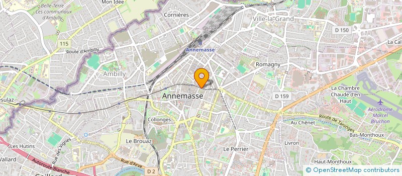 localisation de l'entreprise LES AMIS DU CAFE à ANNEMASSE