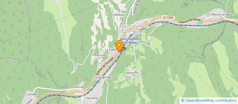 localisation de l'entreprise LES AMIS DU CANTON DE SAINT-RAMBERT-EN-BUGEY  SAINT-RAMBERT-EN-BUGEY