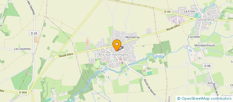 localisation de l'entreprise LES AMIS DU CARMEL D'ARS à ARS-SUR-FORMANS