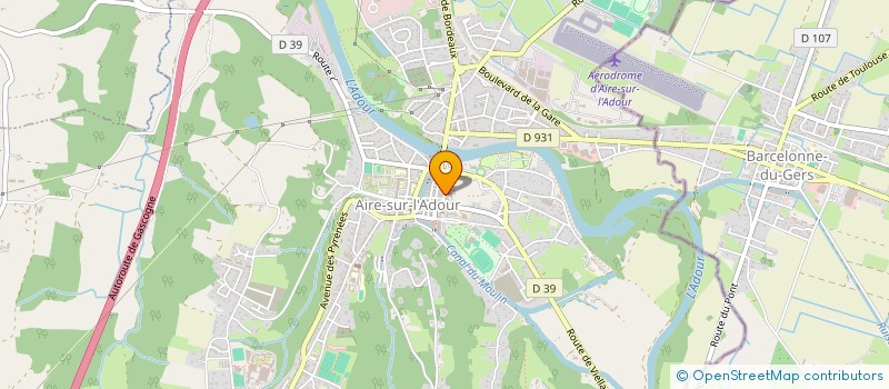 localisation de l'entreprise LES AMIS DU CARMEL SAINT-JOSEPH D'AIRE-SUR-L'ADOUR  AIRE-SUR-L'ADOUR