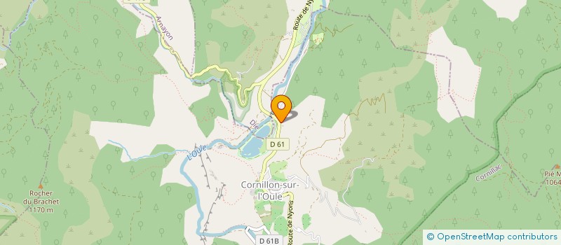 localisation de l'entreprise LES AMIS DU CASTRUM DE CORNILLON-SUR-L'OULE  CORNILLON-SUR-L'OULE