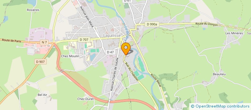 localisation de l'entreprise LES AMIS DU CCJ  LAPALISSE