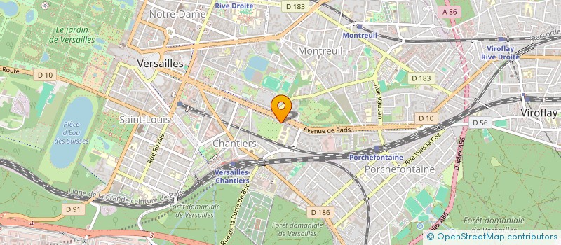 localisation de l'entreprise LES AMIS DU CENACLE DE VERSAILLES à VERSAILLES