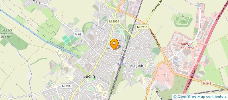 localisation de l'entreprise LES AMIS DU CENTRE MUNICIPAL D EXPRESSION MUSICALE DE SECLIN  SECLIN