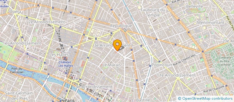 localisation de l'entreprise LES AMIS DU CERF-VOLANT  PARIS