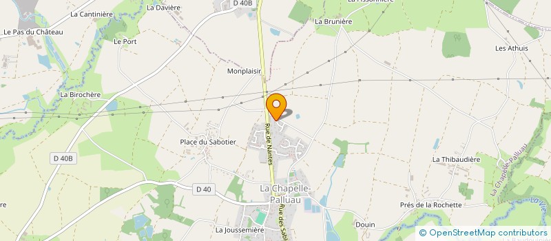 localisation de l'entreprise LES AMIS DU CHALET DE BATNERE  LA CHAPELLE-PALLUAU