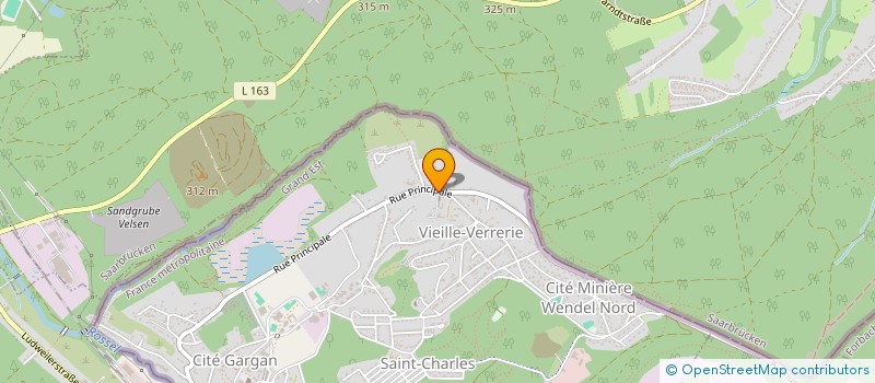 localisation de l'entreprise LES AMIS DU CHANT  PETITE-ROSSELLE