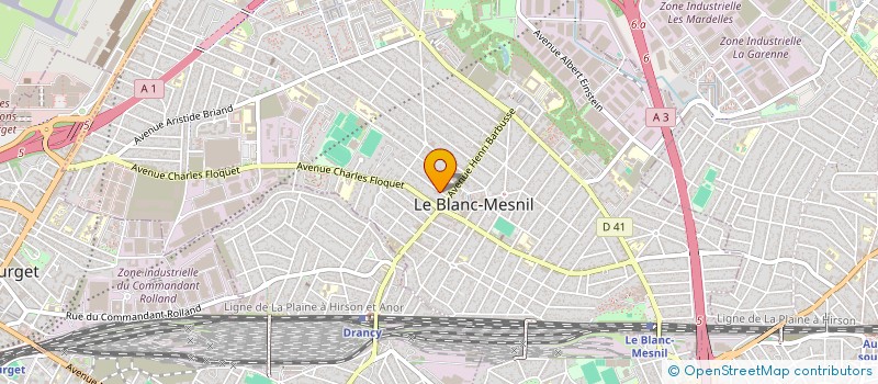 localisation de l'entreprise LES AMIS DU CHANT CHORAL DE DRANCY à LE BLANC-MESNIL