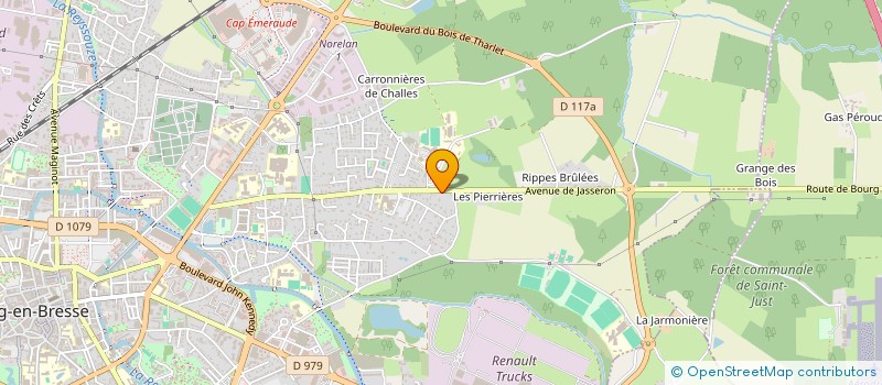 localisation de l'entreprise LES AMIS DU CHANT GREGORIEN à BOURG-EN-BRESSE