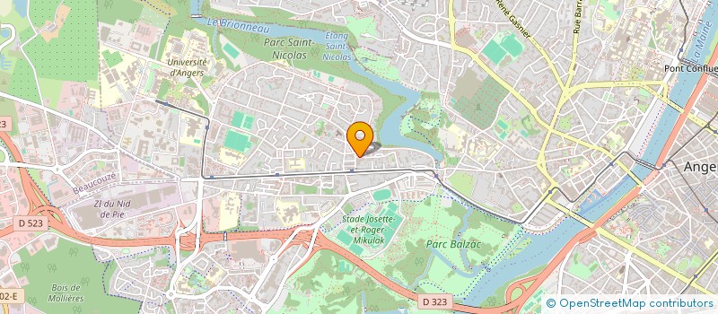 localisation de l'entreprise LES AMIS DU CHAT LIBRE à ANGERS