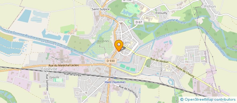 localisation de l'entreprise LES AMIS DU CHATEAU à HAM