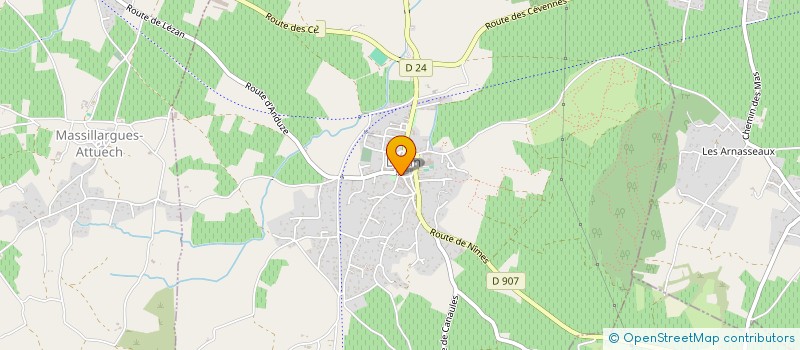 localisation de l'entreprise LES AMIS DU CHATEAU  LEZAN