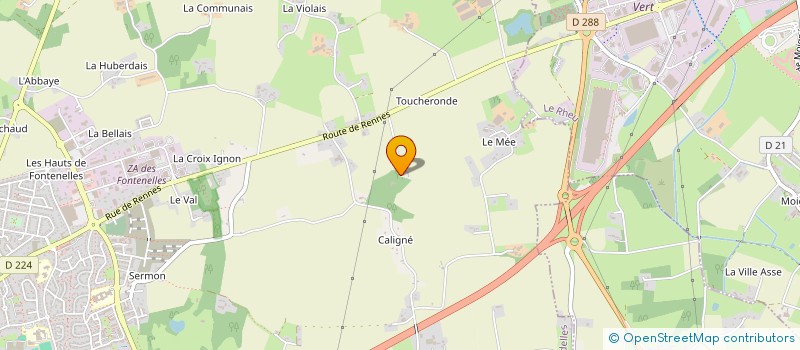 localisation de l'entreprise LES AMIS DU CHATEAU DE BEAUMONT  MORDELLES