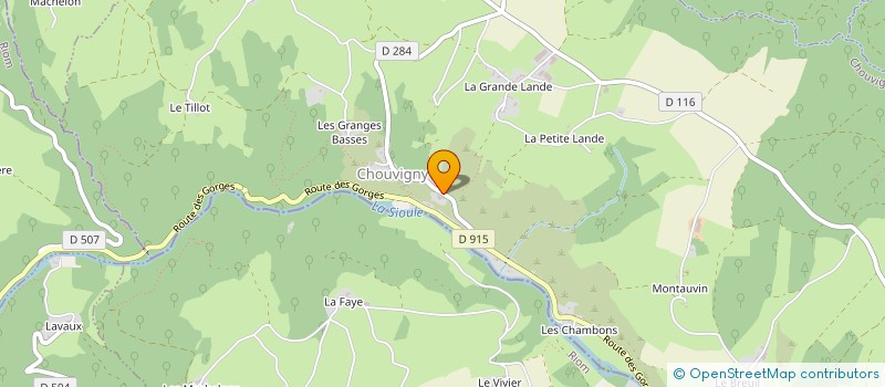localisation de l'entreprise LES AMIS DU CHATEAU DE CHOUVIGNY à CHOUVIGNY
