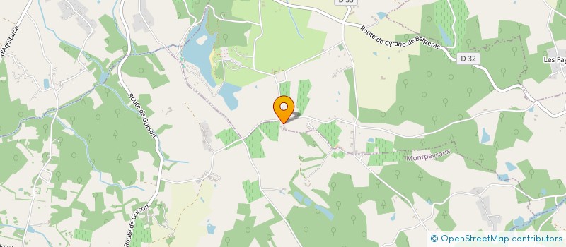 localisation de l'entreprise LES AMIS DU CHATEAU DE GURSON ET DU PAYS DE MONTAIGNE  CARSAC-DE-GURSON