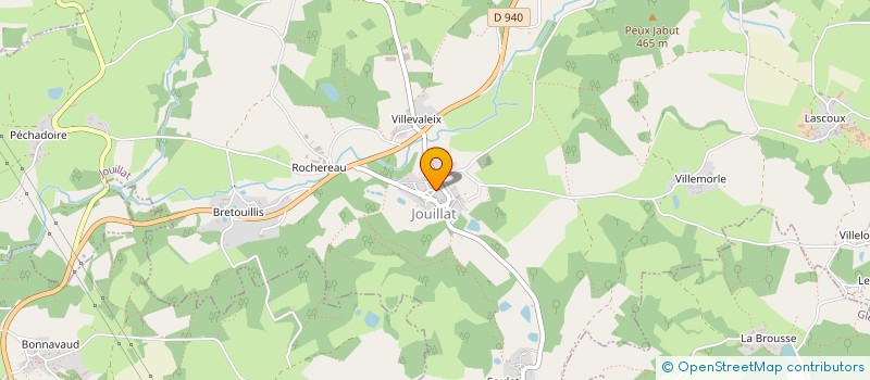 localisation de l'entreprise LES AMIS DU CHATEAU DE JOUILLAT à JOUILLAT