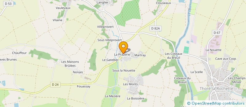 localisation de l'entreprise LES AMIS DU CHATEAU DE LA MEZIERE  LUNAY