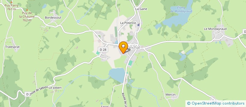 localisation de l'entreprise LES AMIS DU CHATEAU DE LA MOTHE à MERINCHAL