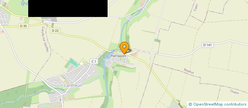 localisation de l'entreprise LES AMIS DU CHATEAU DE LANTHEUIL  PONTS SUR SEULLES