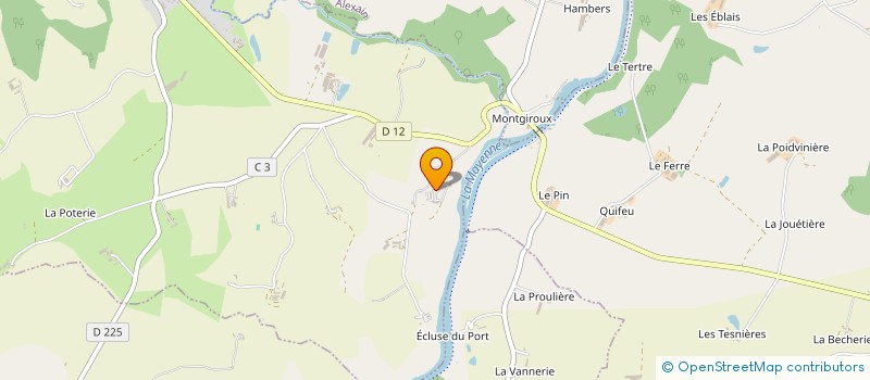 localisation de l'entreprise LES AMIS DU CHATEAU DE MONTGIROUX  SAINT-GERMAIN-D'ANXURE