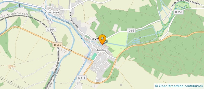 localisation de l'entreprise LES AMIS DU CHATEAU DE TANLAY à TANLAY