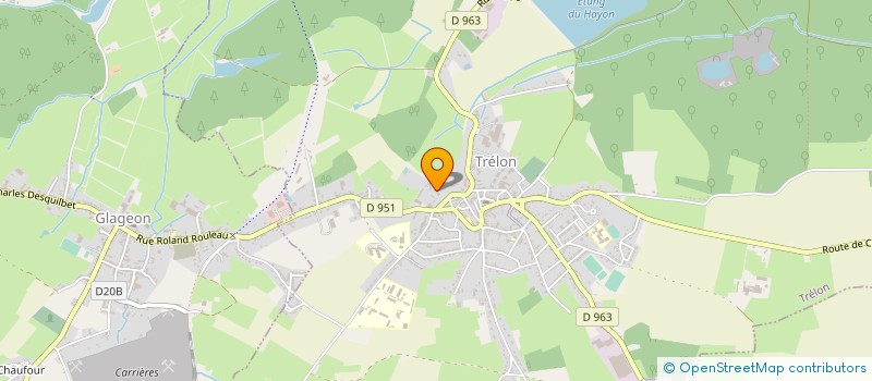 localisation de l'entreprise LES AMIS DU CHATEAU DE TRELON  TRELON