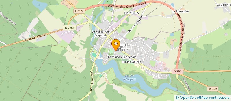 localisation de l'entreprise LES AMIS DU CHATEAU DE VAUJOURS  CHATEAU LA VALLIERE