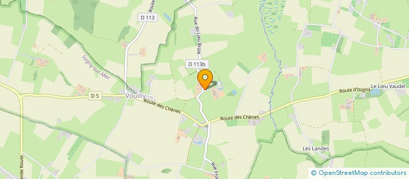 localisation de l'entreprise LES AMIS DU CHATEAU DE VOUILLY  ISIGNY-SUR-MER