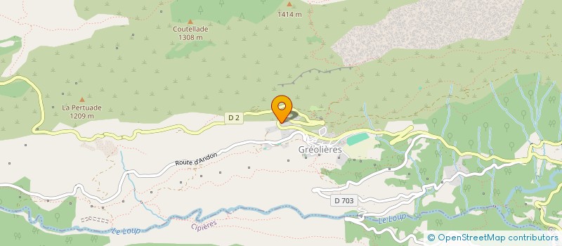 localisation de l'entreprise LES AMIS DU CHEIRON  GREOLIERES