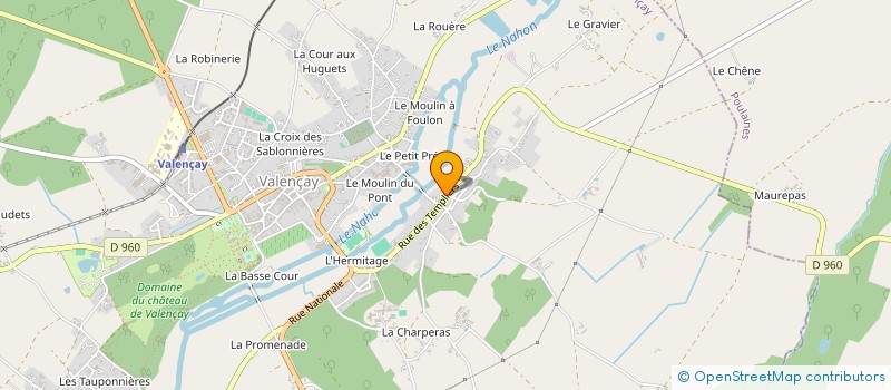 localisation de l'entreprise LES AMIS DU CHEVAL à VALENCAY